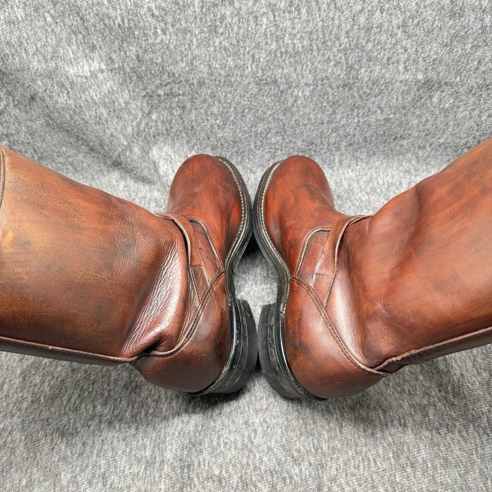 Chippewa USA Mens Engineer Boots 10.5D Brown Leather Motorcycle Biker 27864 - Picture 5 of 10